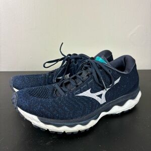 Mizuno Wave Sky Waveknit 3 Campanula Silver Running Shoes